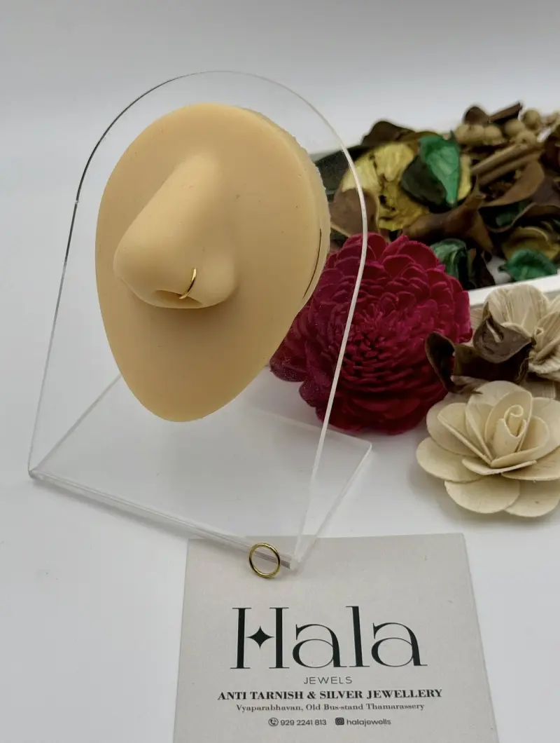 Gold Plain Nosering